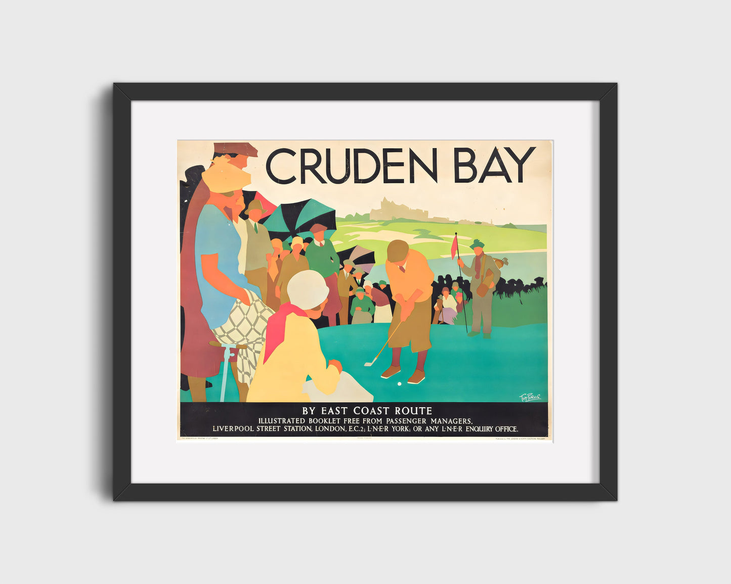 Classic Travel Poster - Cruden Bay - Golf