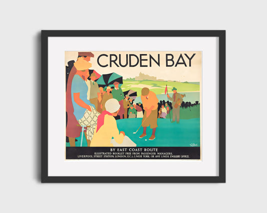 Classic Travel Poster - Cruden Bay - Golf