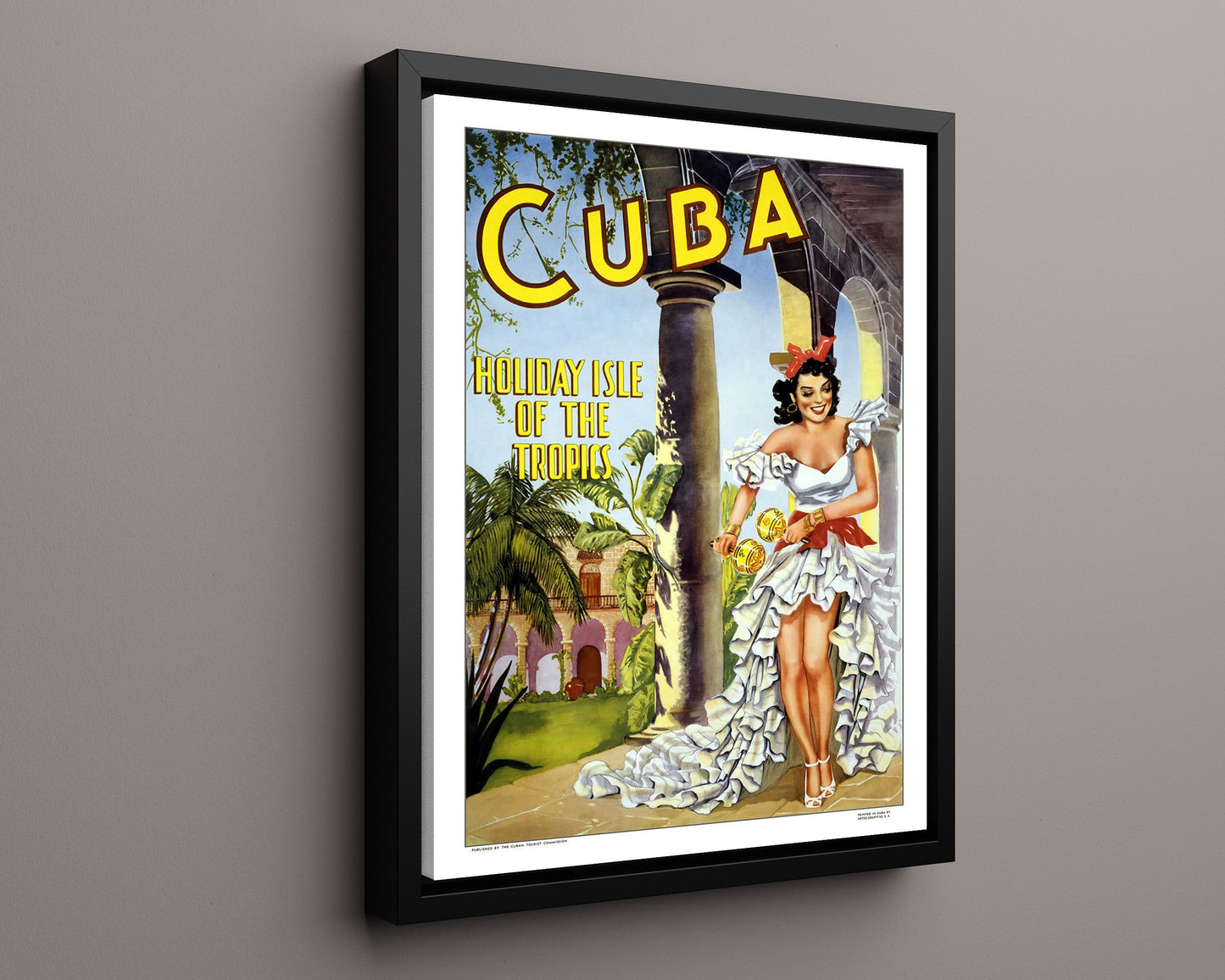 Classic Travel Poster - Cuba - Holiday Isle