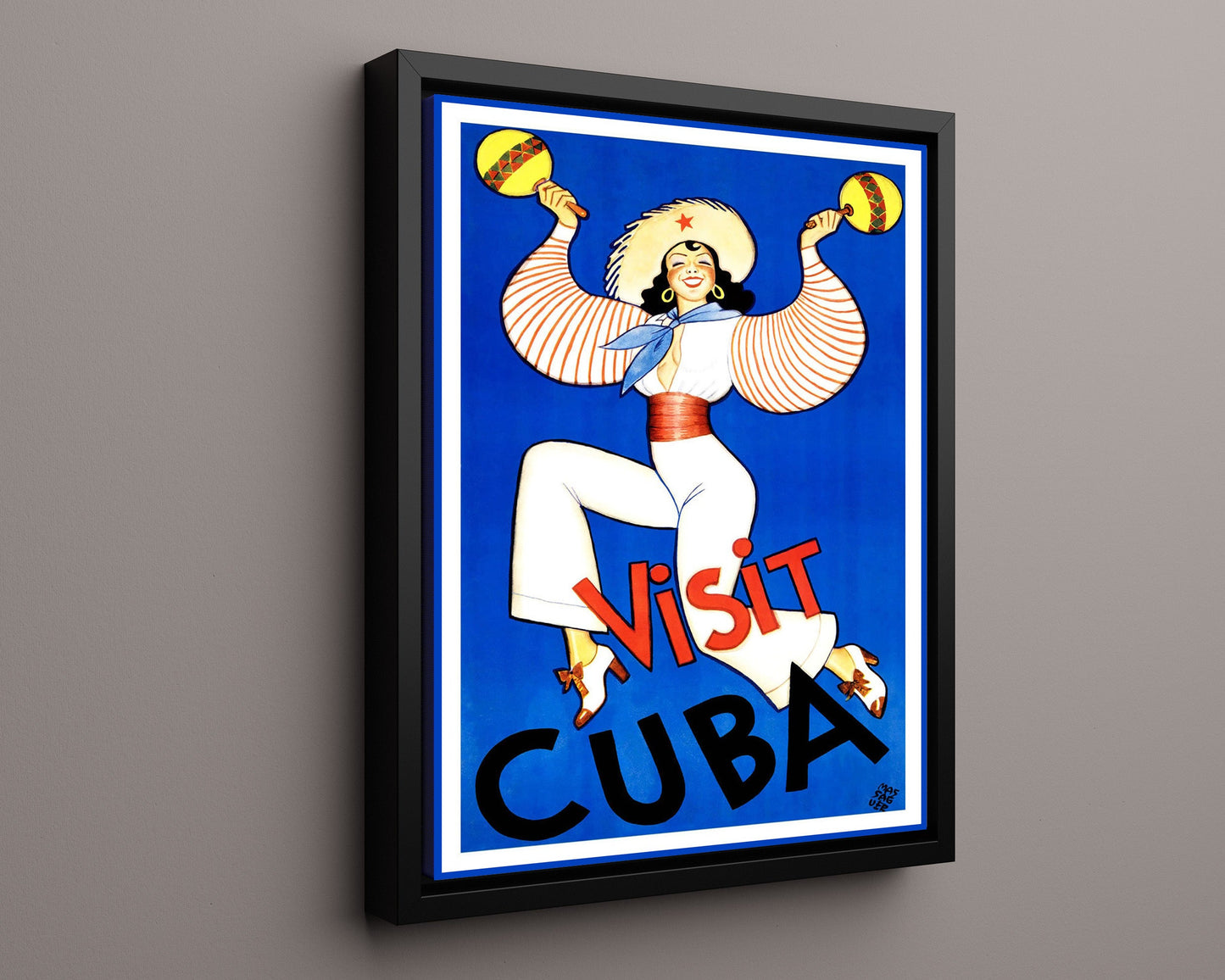 Classic Travel Poster - Cuba - Maracas