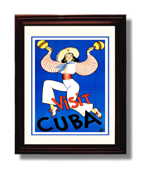 Classic Travel Poster - Cuba - Maracas