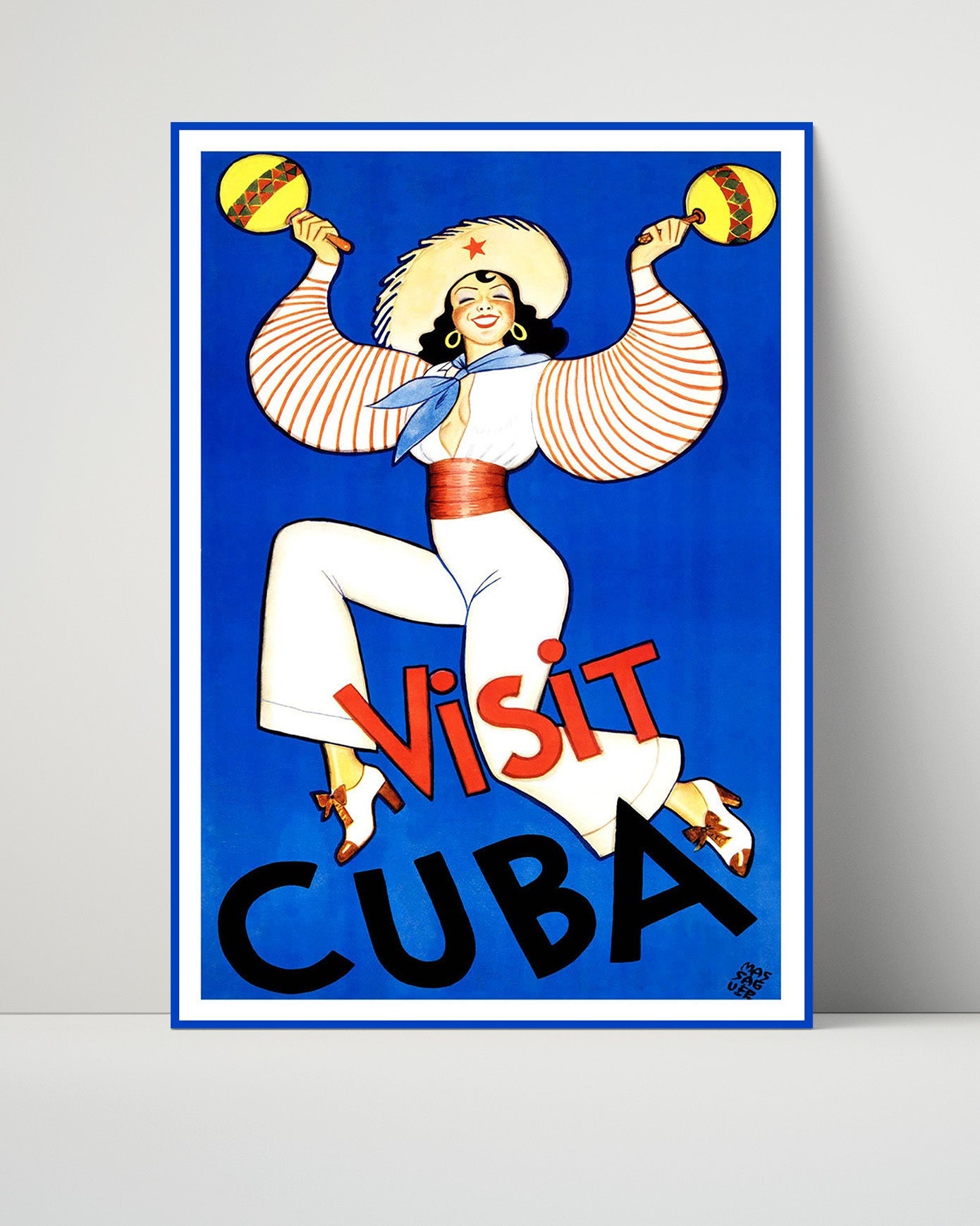 Classic Travel Poster - Cuba - Maracas