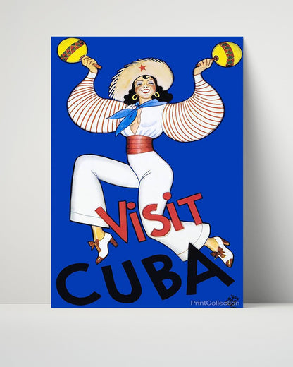 Classic Travel Unframed Poster -  Cuba - Visit Cuba