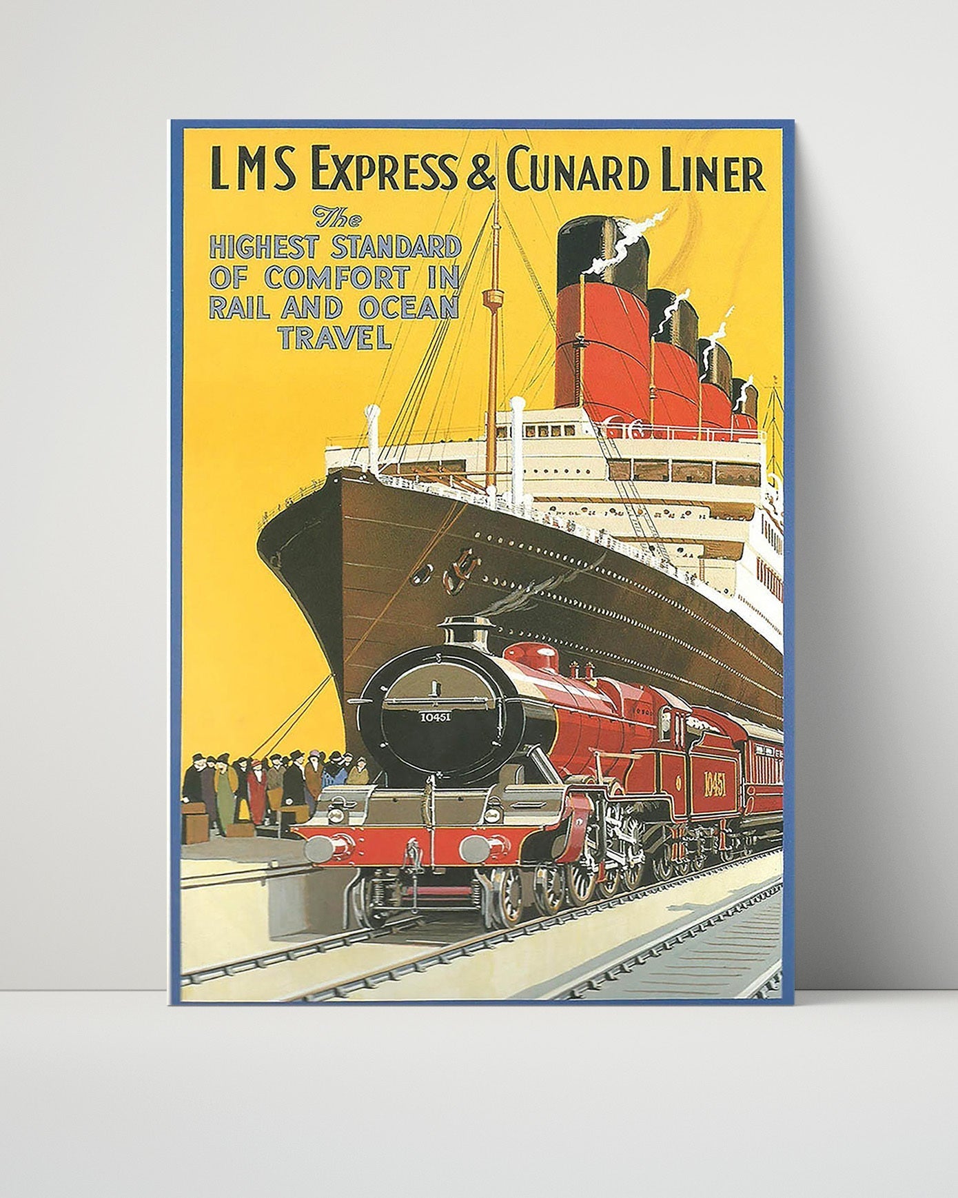 Classic Travel Unframed Poster -  Cunard Liner - LMS Express