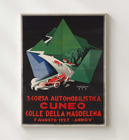 Cuneo Automobile Race - Travel - 20x24 Canvas