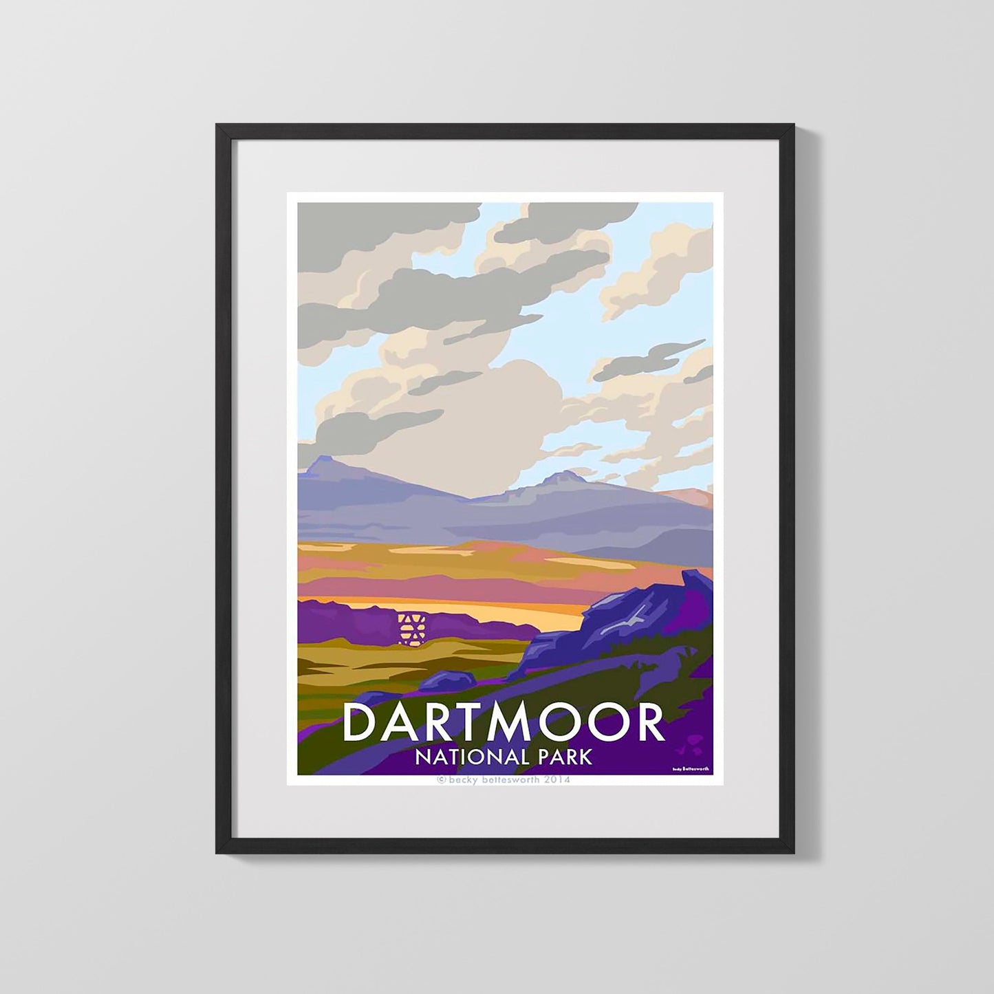 Classic Travel Poster - Dartmoor - National Park