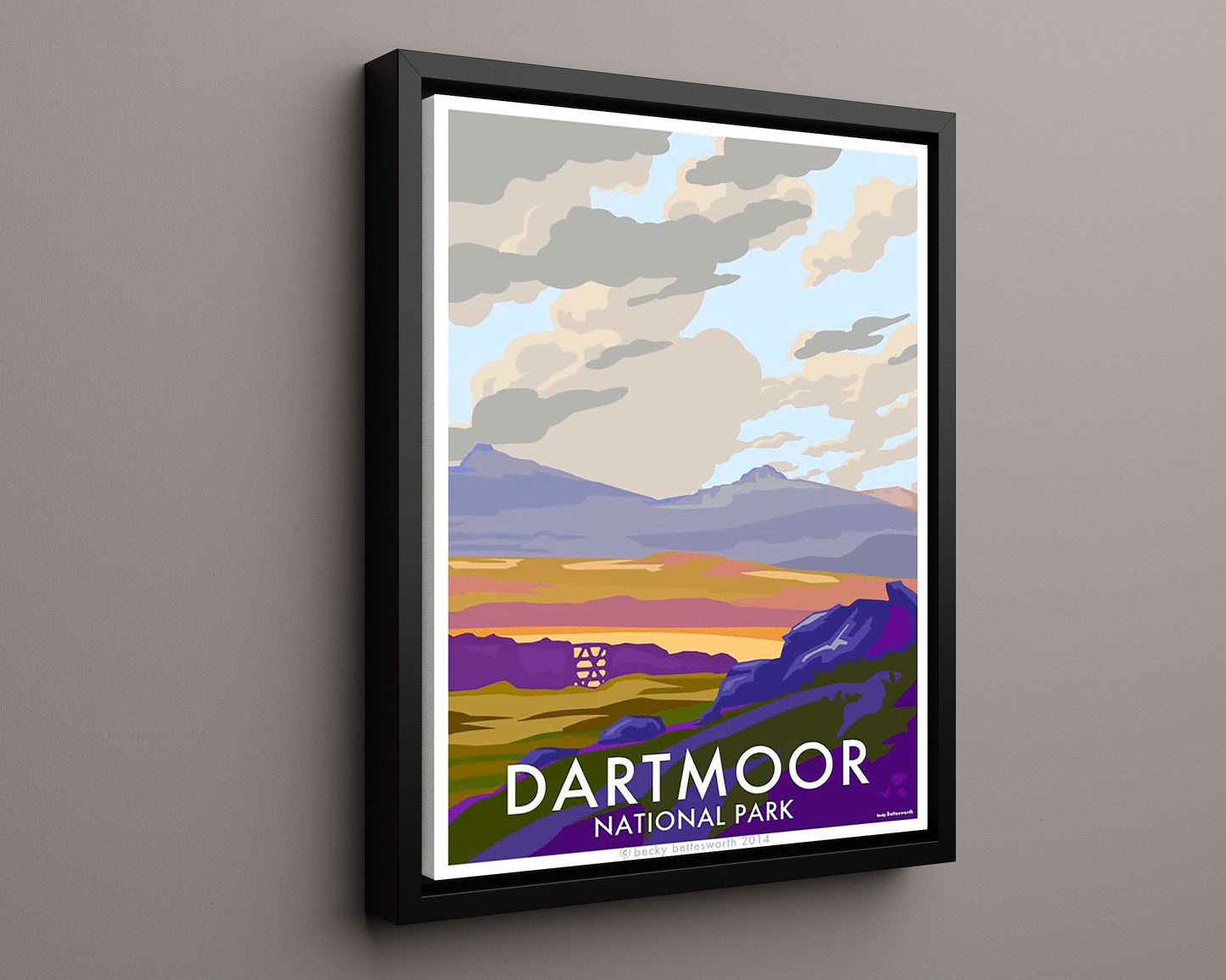Classic Travel Poster - Dartmoor - National Park