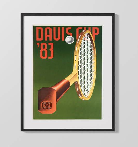 Davis Cup 1983 - Travel - 16x20 Gallery Frame