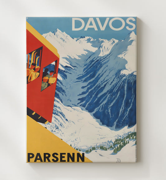 Davos Parsenn - Travel - 20x24 Canvas