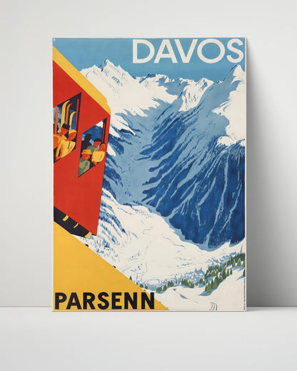 Classic Travel Unframed Poster -  Davos - Parsenn