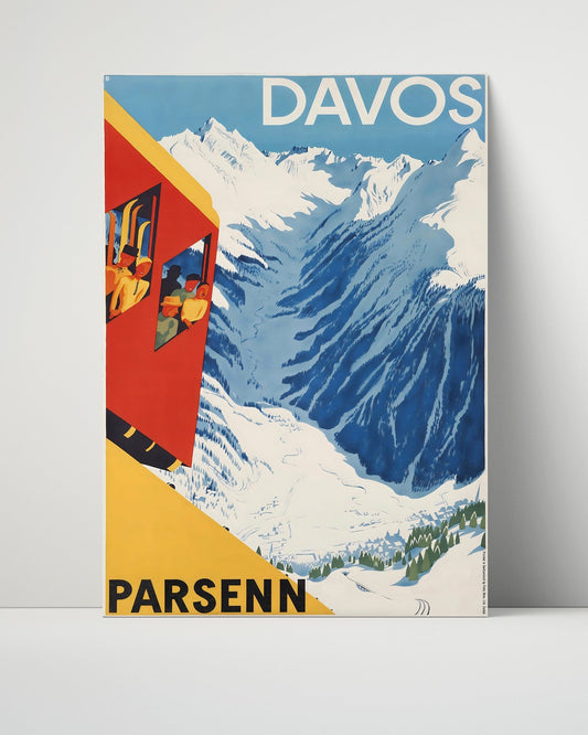 Classic Travel Unframed Poster -  Davos - Parsenn