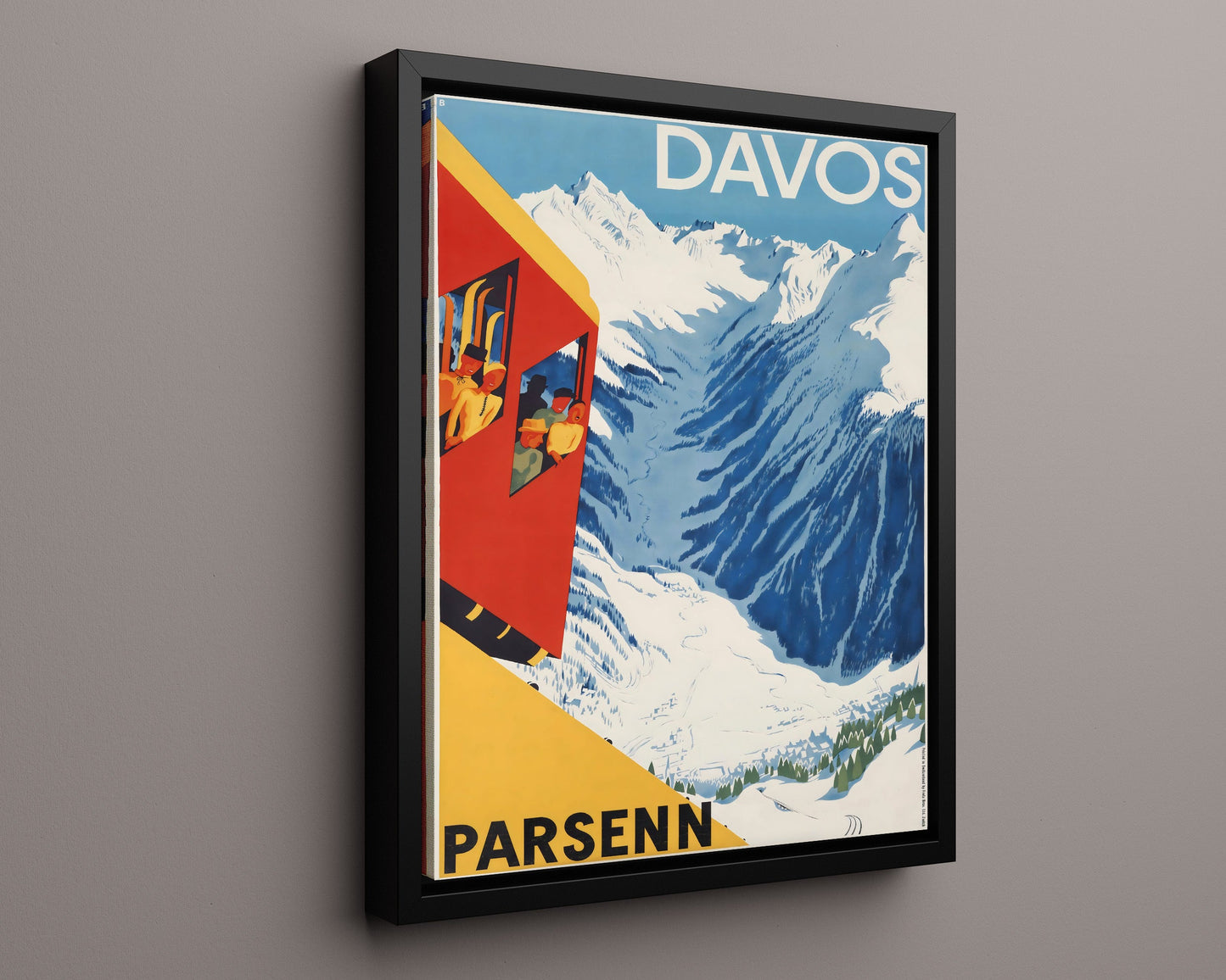 Classic Travel Poster - Davos - Parsenn