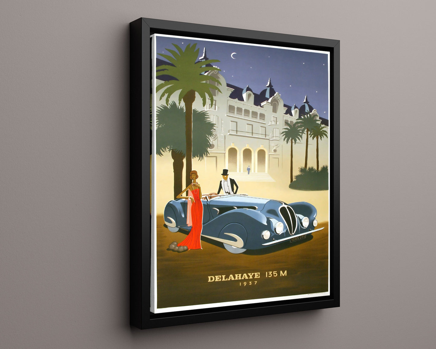 Classic Travel Poster - Delahaye - 1937 Luxury Car