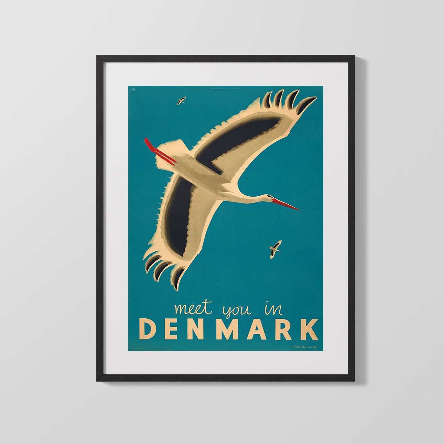 Classic Travel Poster - Denmark - Meet You In Denmark
