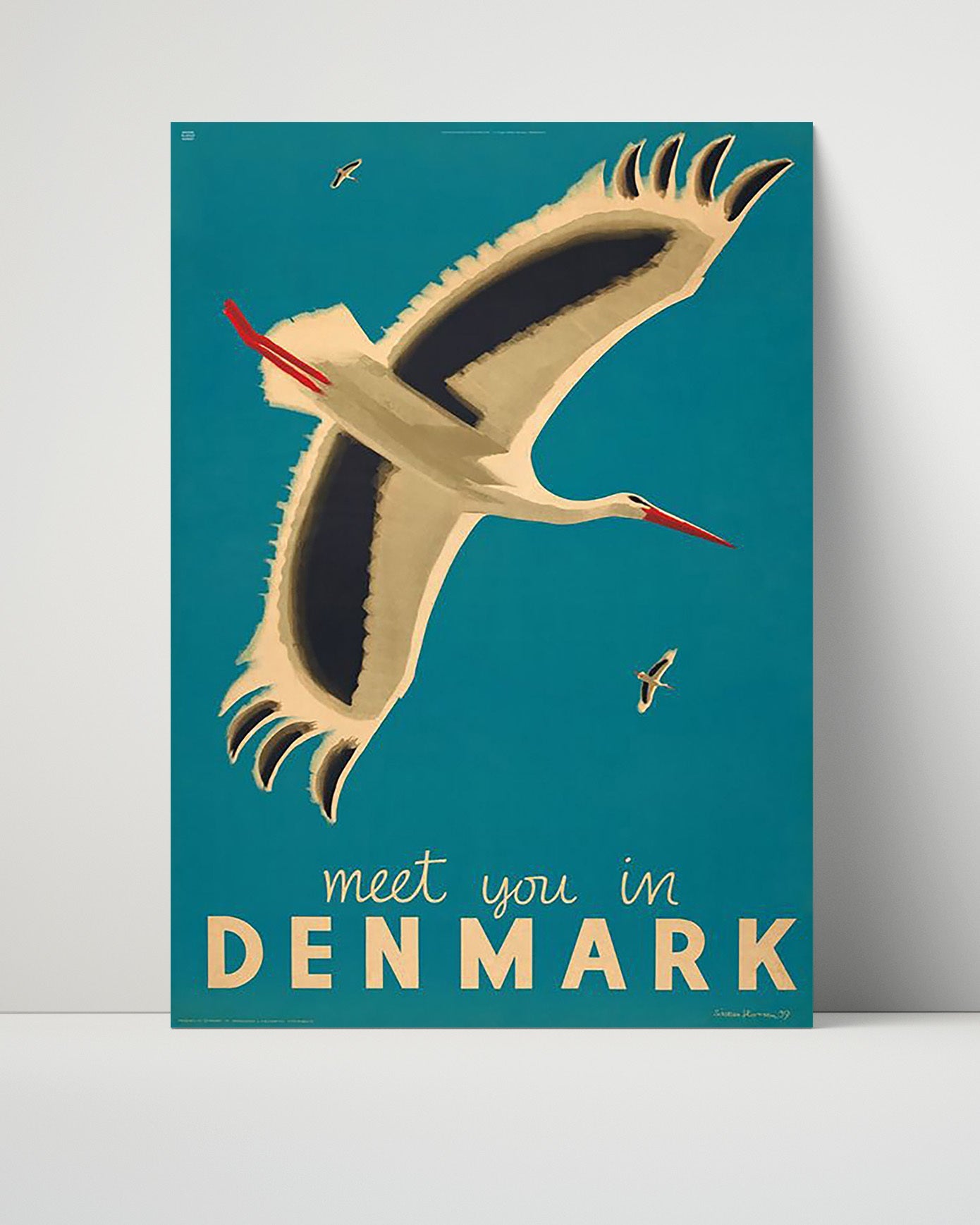Classic Travel Poster - Denmark - Meet You In Denmark