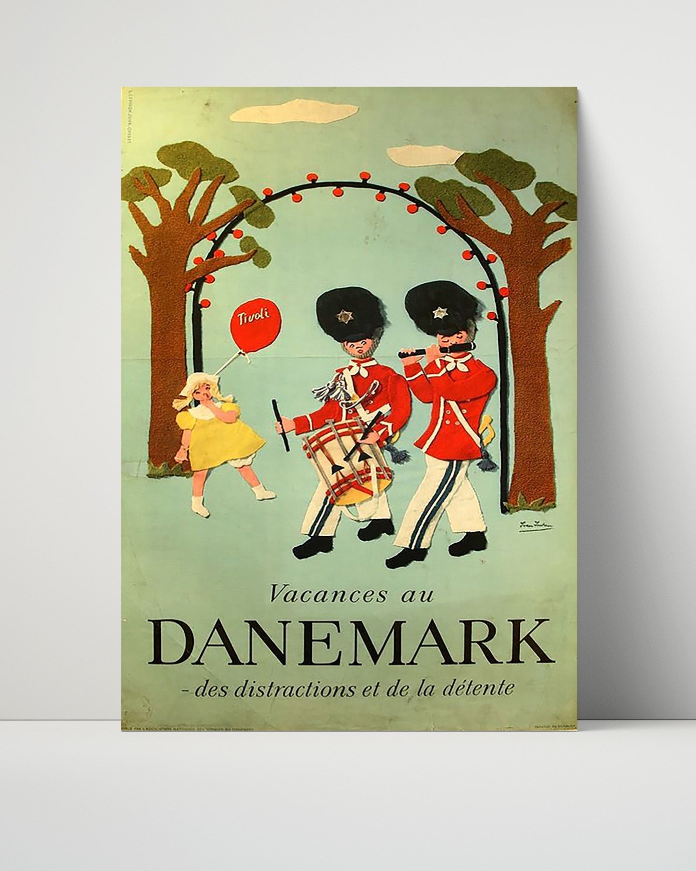Classic Travel Poster - Denmark - Tivoli Holidays