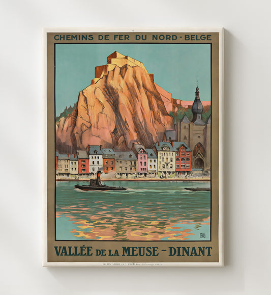 Dinant Meuse Valley - Travel - 20x24 Canvas