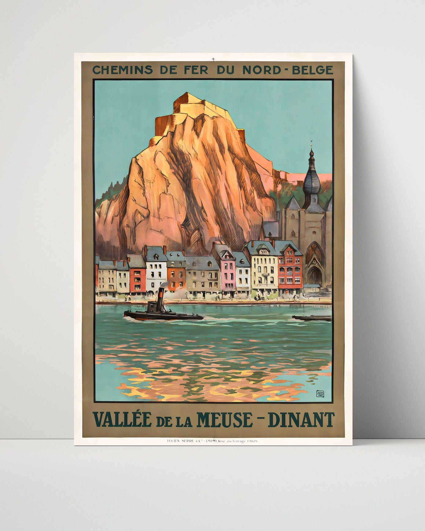 Classic Travel Poster - Dinant - Meuse Valley