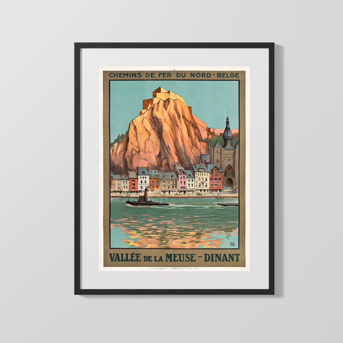 Classic Travel Poster - Dinant - Meuse Valley