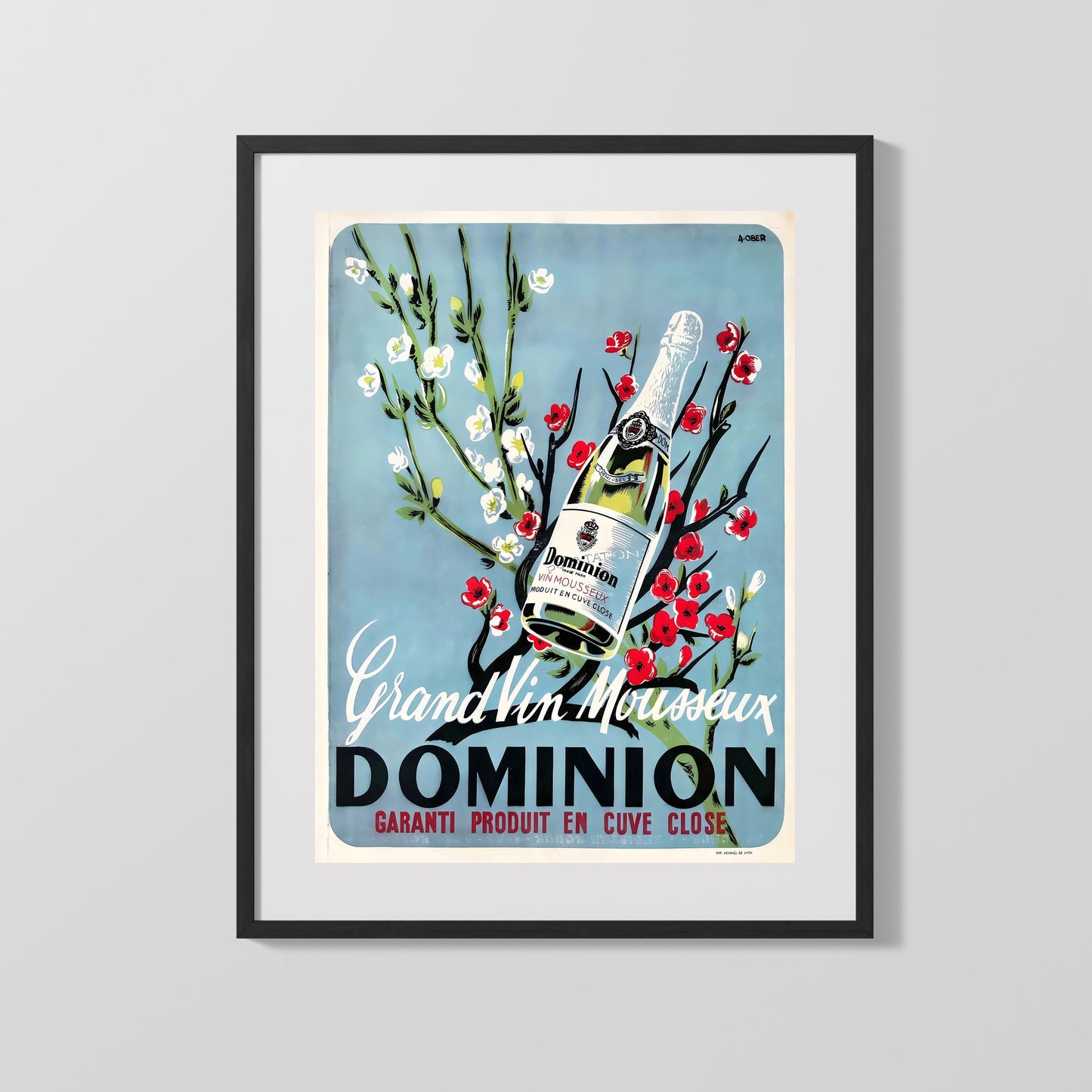 Classic Travel Poster - Dominion - Vin Mousseux