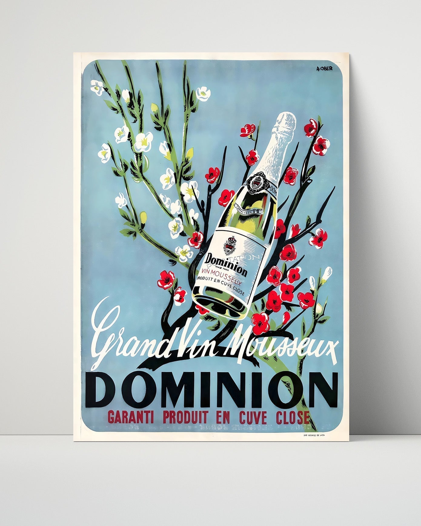 Classic Travel Unframed Poster -  Dominion - Vin Mousseux