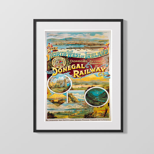 Classic Travel Poster - Donegal - Railway Ireland