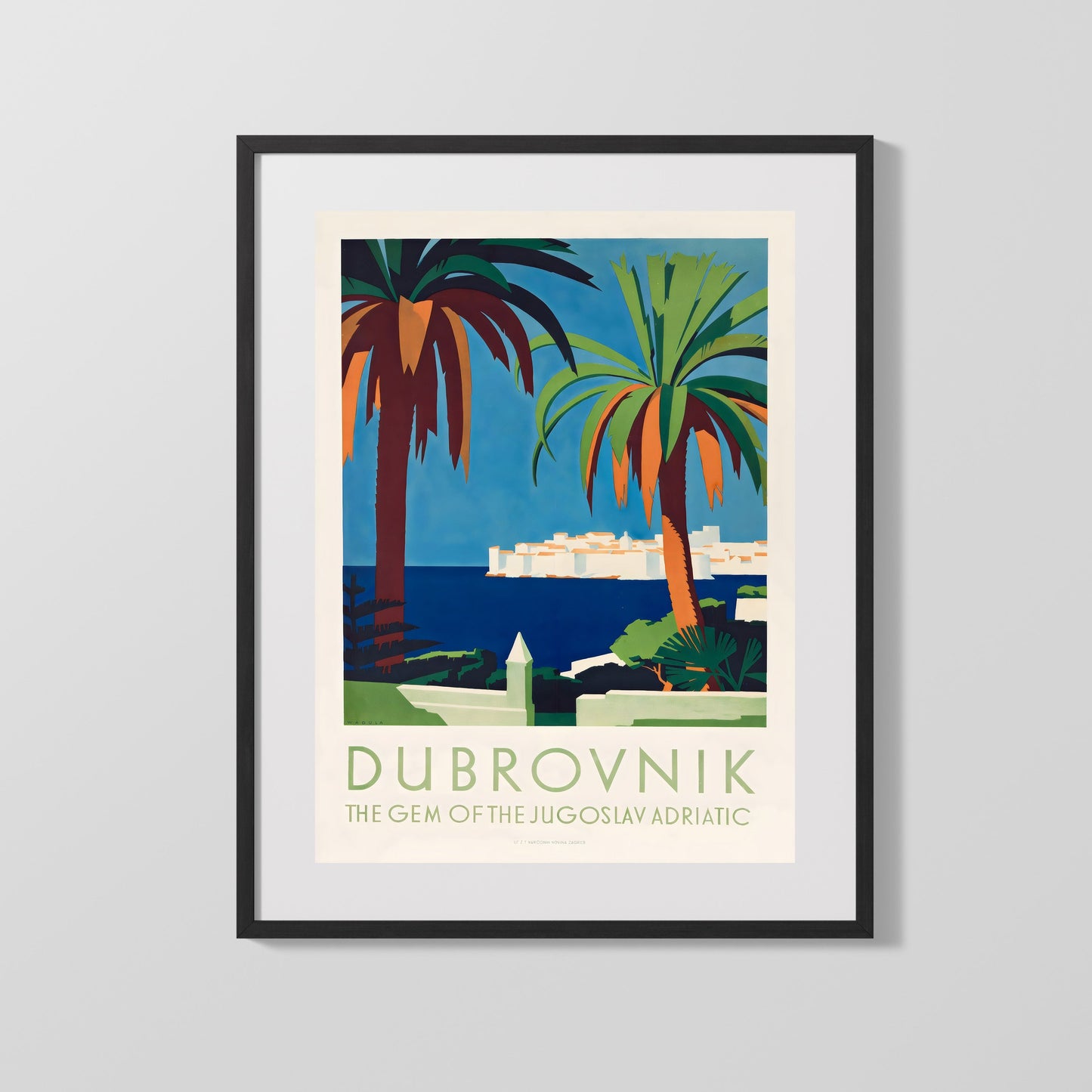 Classic Travel Poster - Dubrovnik - Adriatic Gem