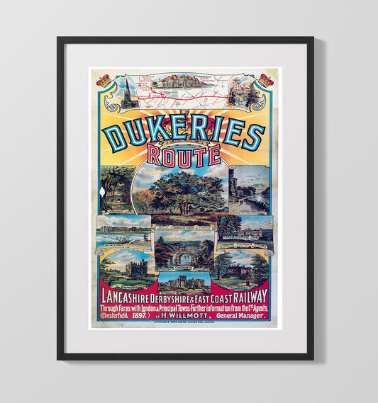 Dukeries Railway Route England - Travel - 16x20 Gallery Frame