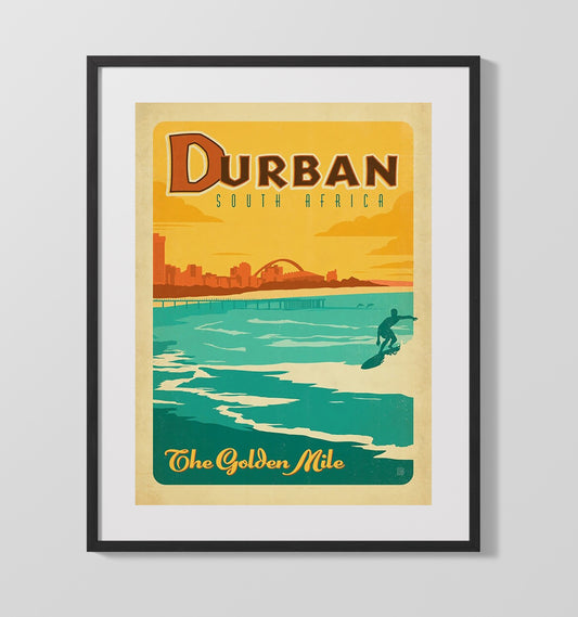 Durban The Golden Mile - Travel - 16x20 Gallery Frame