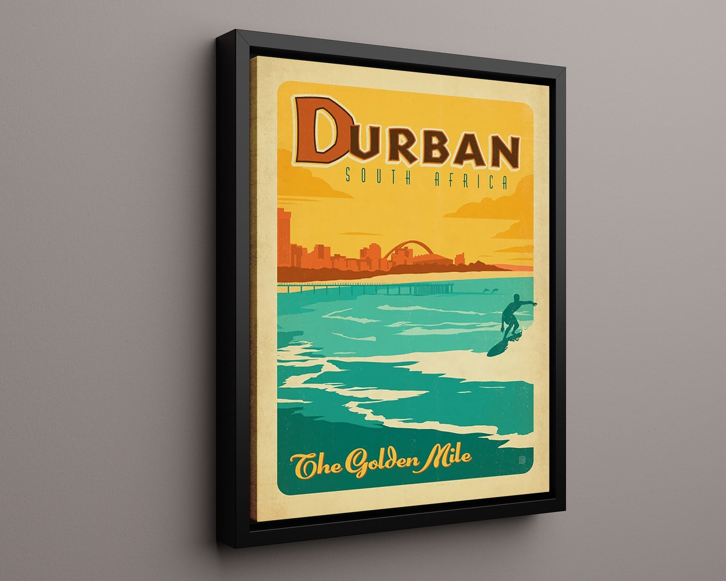 Classic Travel Poster - Durban - The Golden Mile
