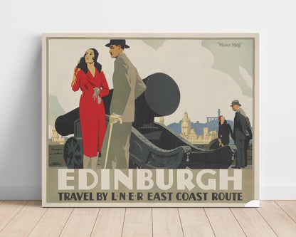 Classic Travel Unframed Poster -  Edinburgh - Mons Meg