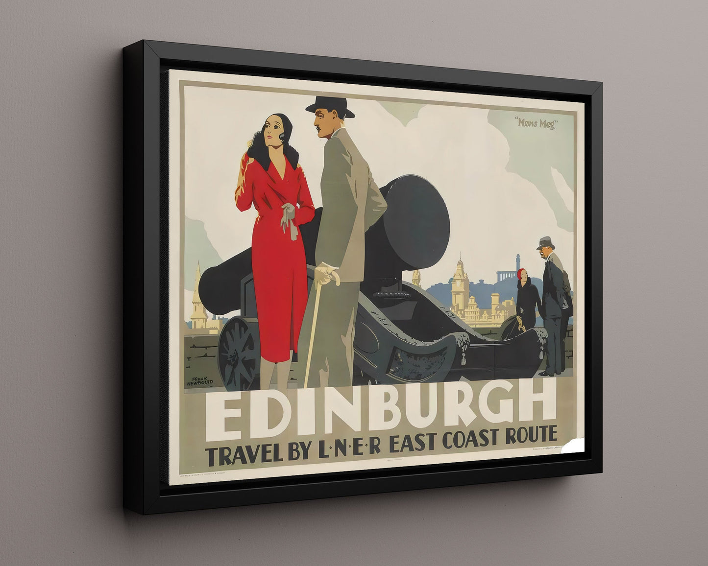 Classic Travel Poster - Edinburgh - Mons Meg