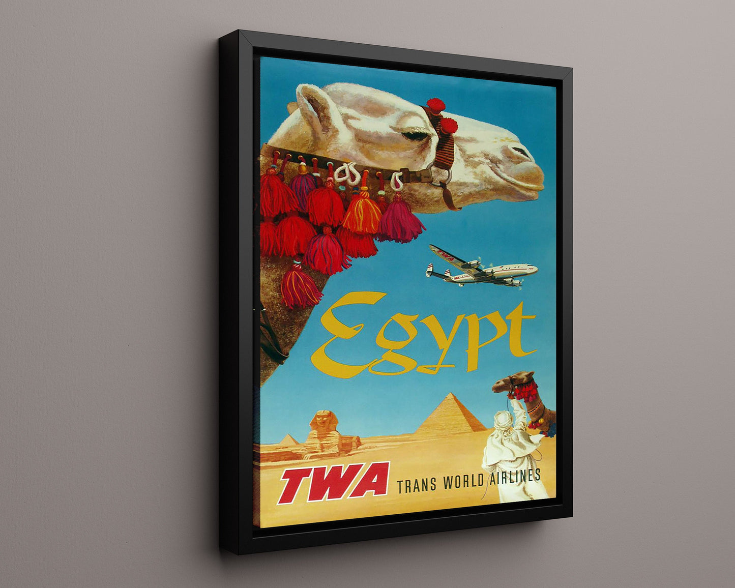 Classic Travel Poster - Egypt - Camel Airways