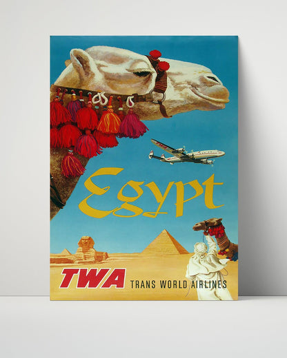 Classic Travel Unframed Poster -  Egypt - Camel Airways