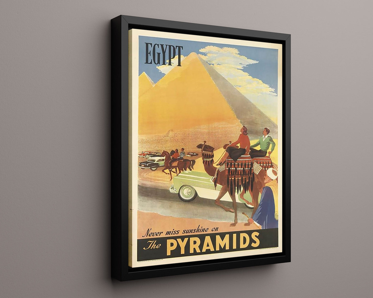 Classic Travel Poster - Egypt - Pyramids