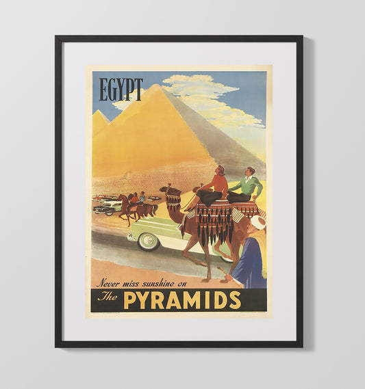 Egypt Pyramids - Travel - 16x20 Gallery Frame