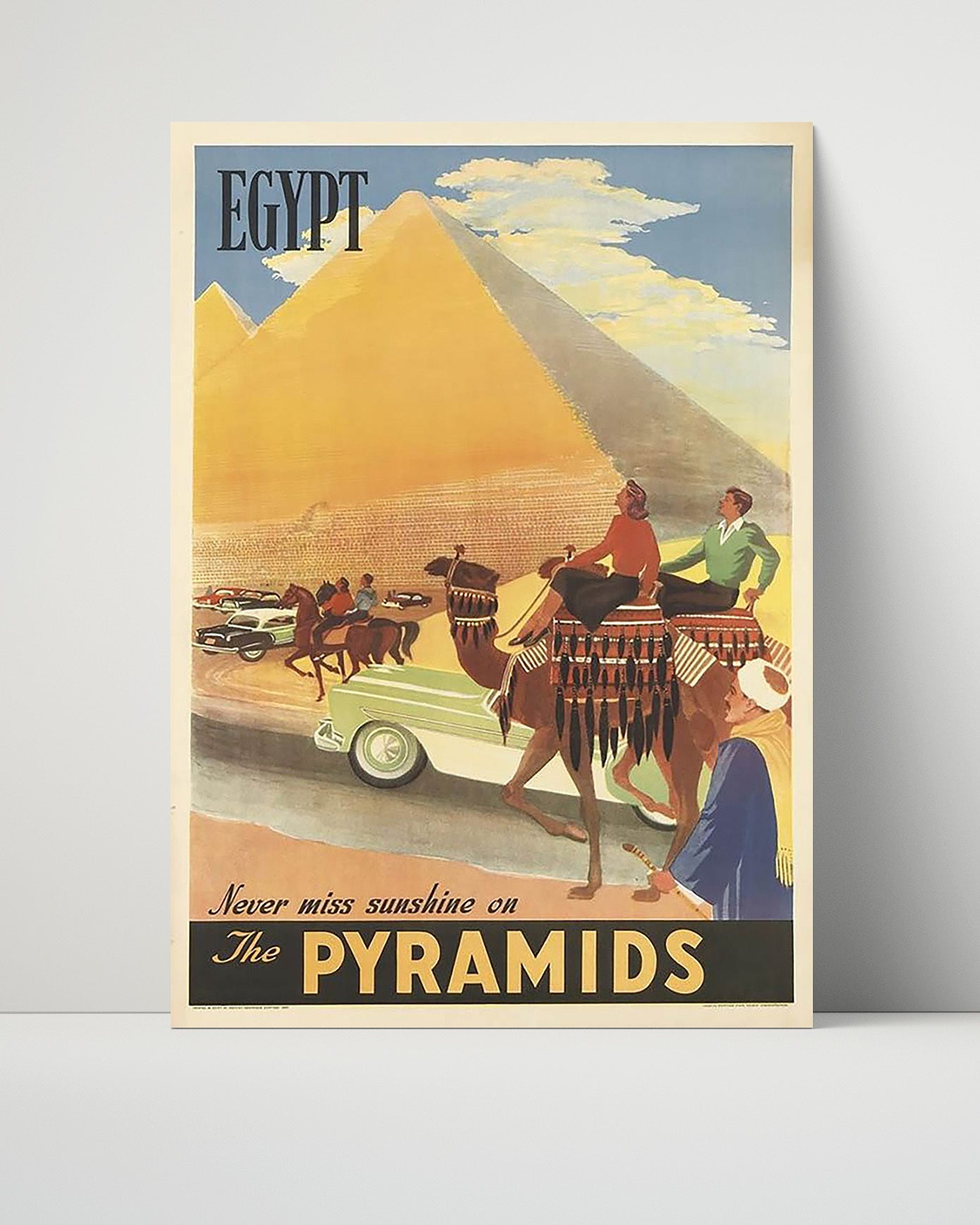 Classic Travel Poster - Egypt - Pyramids