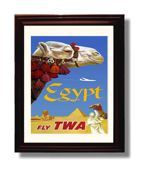 Egypt TWA Airlines travel poster wall art 8x10 Canvas