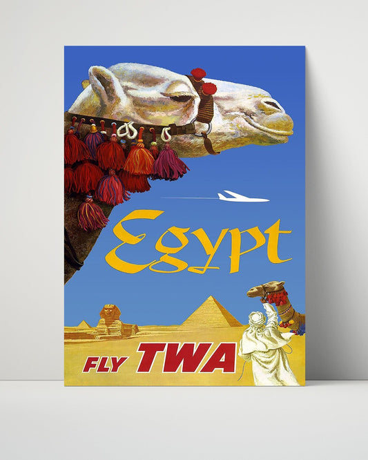 Classic Travel Unframed Poster -  Egypt - TWA Airlines