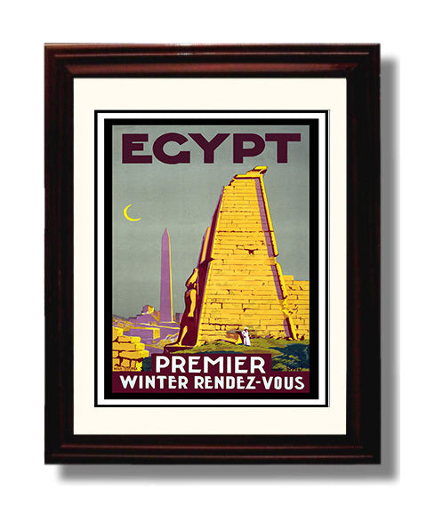 Egypt Winter Rendezvous travel poster wall art 8x10 Canvas
