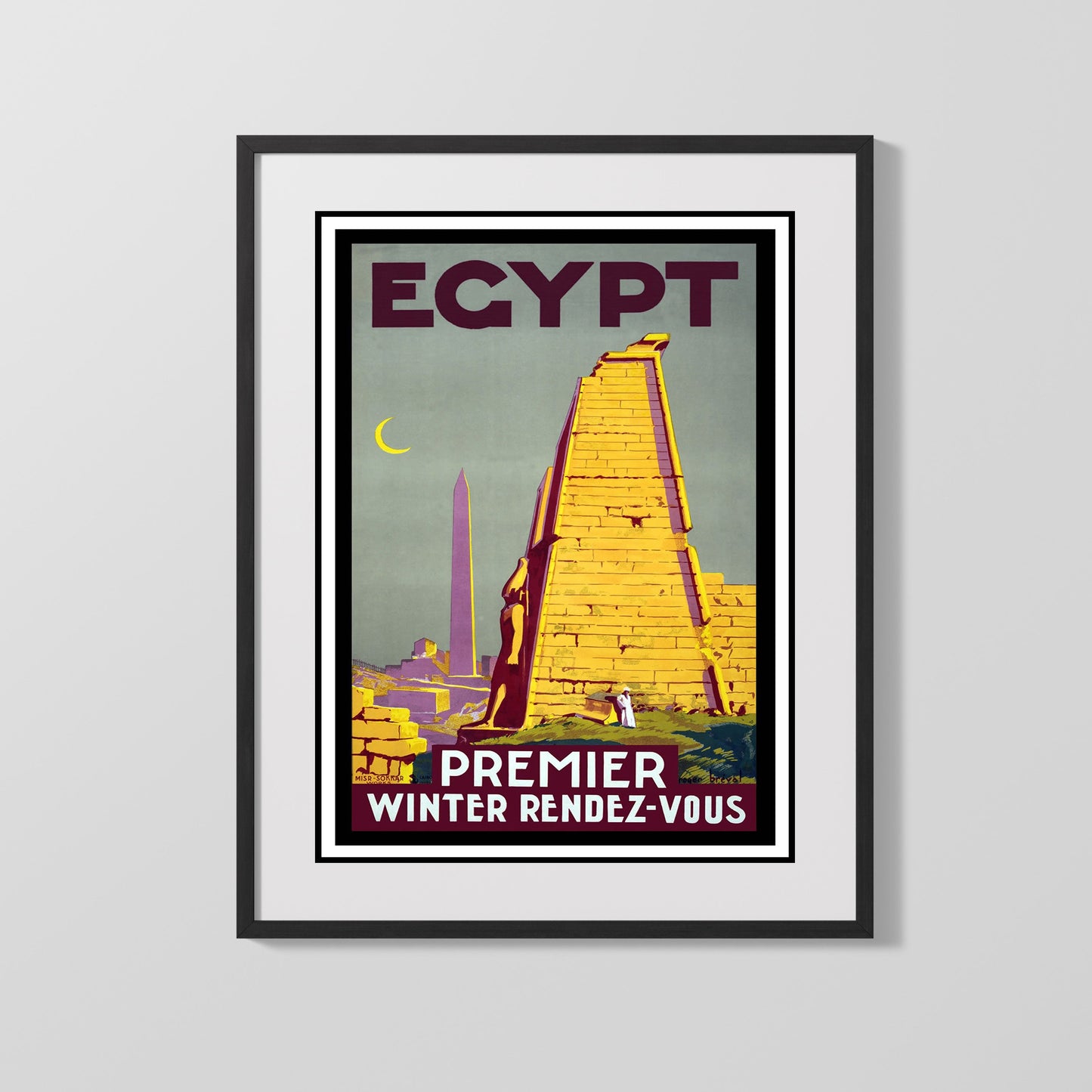 Classic Travel Poster - Egypt - Winter Rendezvous