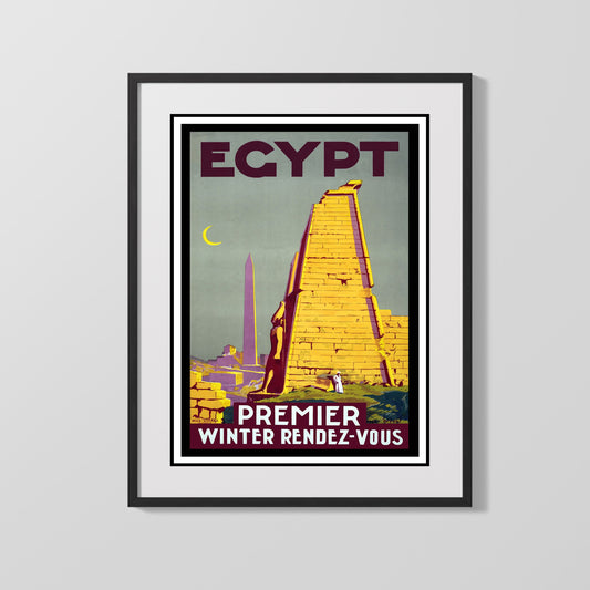 Classic Travel Poster - Egypt - Winter Rendezvous