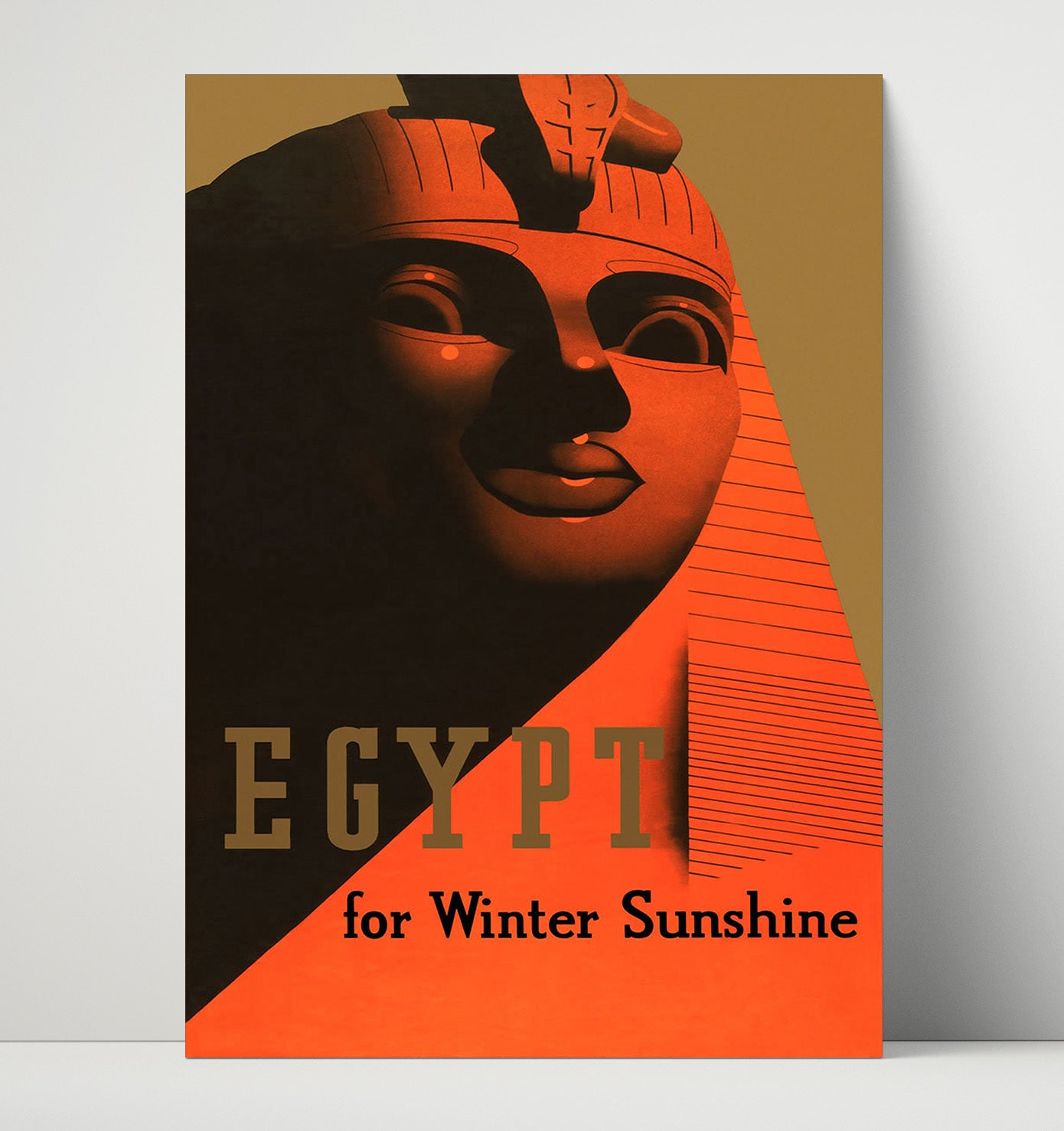 Egypt Winter Sunshine Vintage Travel Print 16x20 Unframed Print travel wall art print