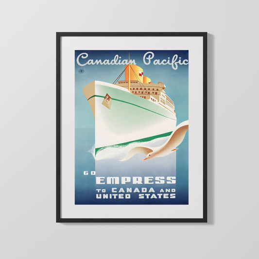 Classic Travel Poster - Empress - Canada Pacific