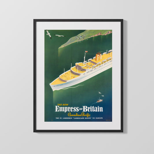 Classic Travel Poster - Empress of Britain - Canadian Pacific