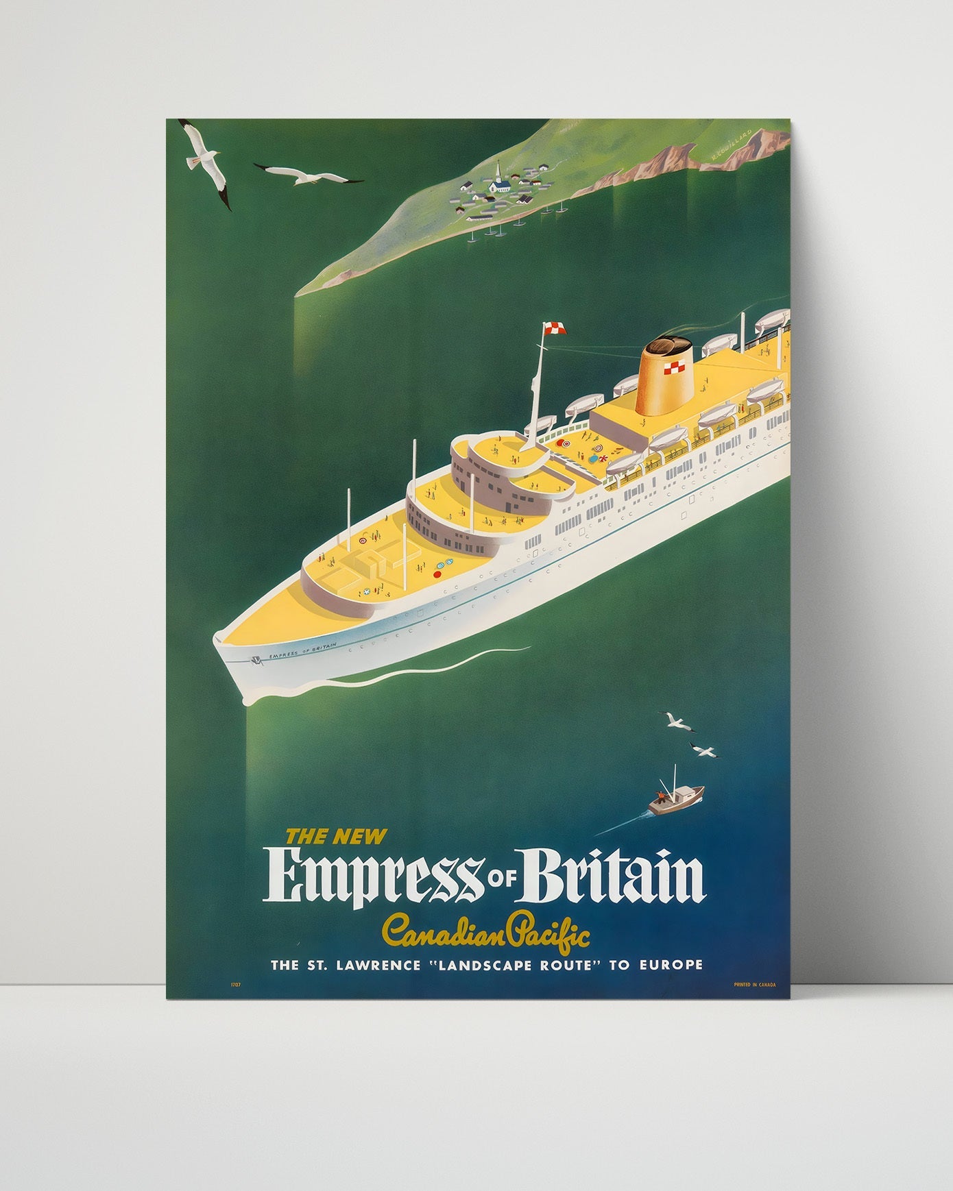 Classic Travel Poster - Empress of Britain - Canadian Pacific