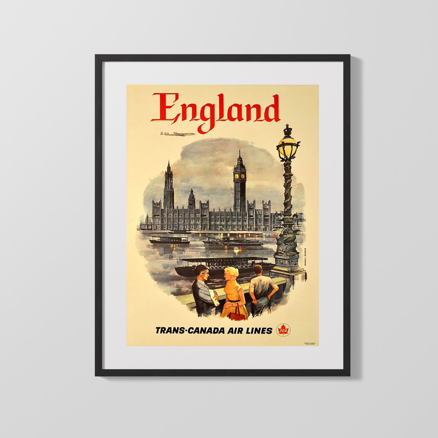 Classic Travel Poster - England - Big Ben TCA