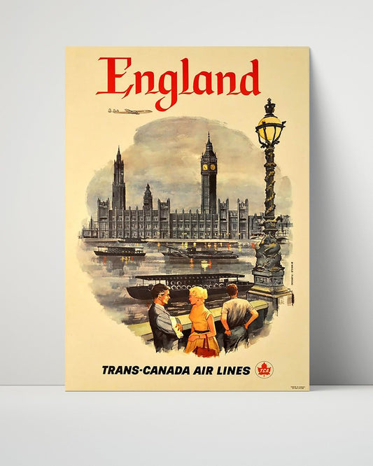 Classic Travel Unframed Poster -  England - Big Ben TCA
