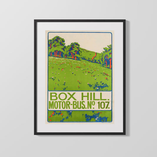 Classic Travel Poster - England - Box Hill