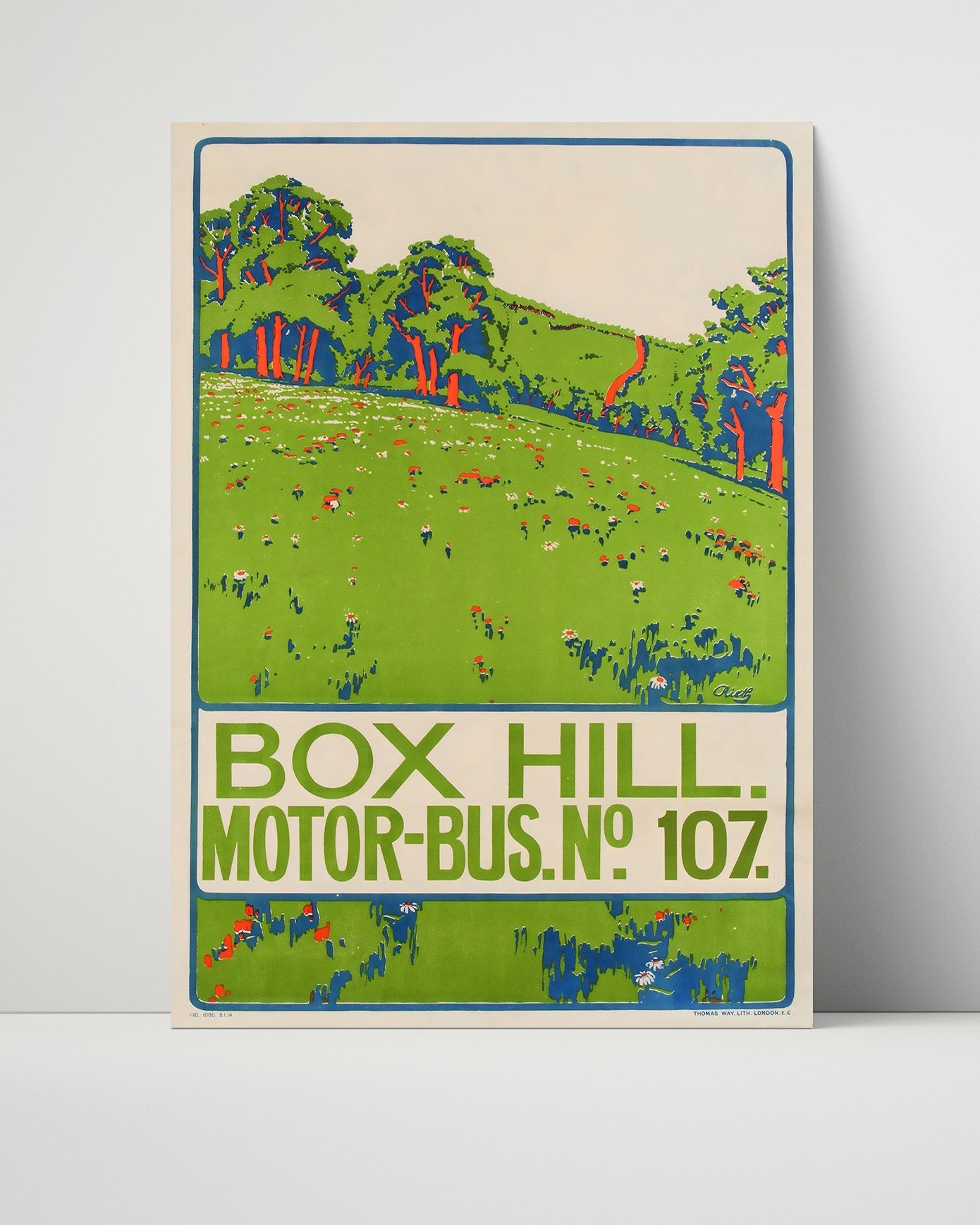 Classic Travel Unframed Poster -  England - Box Hill